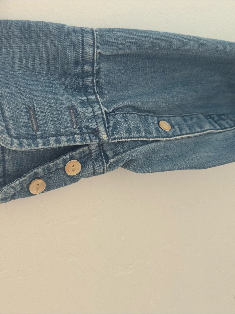 J. Crew Light Blue Denim Button-Up Shirt